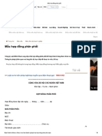 Mẫu hợp đồng phân phối PDF