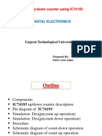 Binary Up/down Counter Using IC74193: Digital Electronics