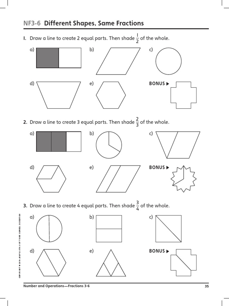 JUMP Math AP Book 3-2 Sample NF3-6 to 10 | Fraction (Mathematics ...