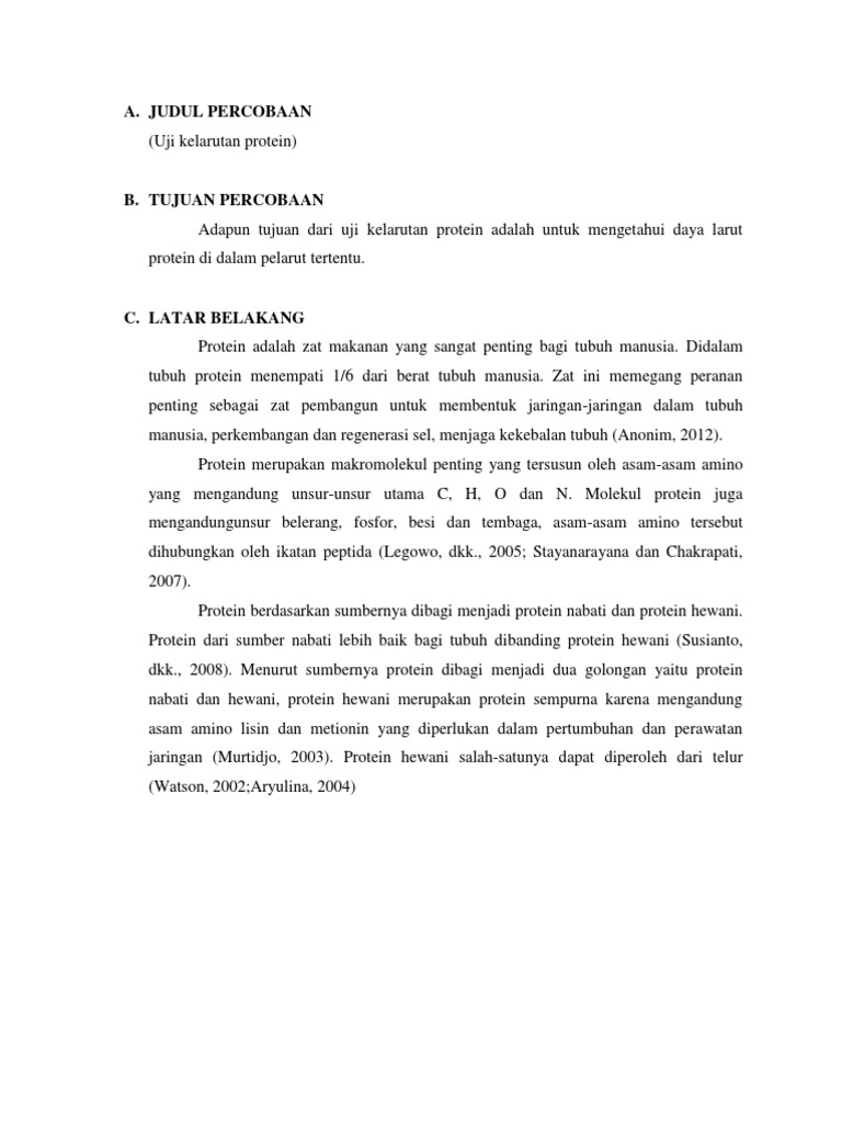 Uji Kelarutan Protein Docx