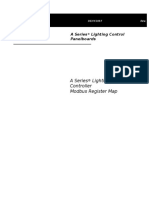 A Series Lighting Controller Modbus Register Map