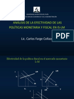 Efectividades de Política Monetaria y Fiscal (2017)