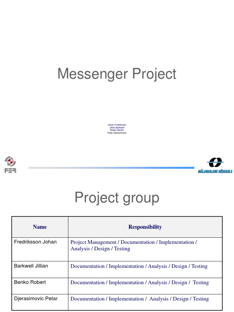 Messenger Project | PDF | Web Server | Internet & Web