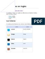 Los Colores en Inglés