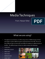 Media Techniques: From: Hassan Taher