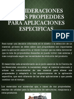 1.1.1consideraciones de Las Propieddes para Aplicaciones Especificas