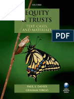 Paul S. Davies Graham Virgo Edward Burn Equity Trusts Text Cases and Materials Oxford University Press 2013