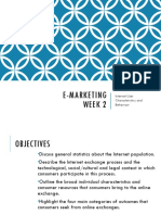 E-Marketing Week 2: Internet User Characteristics and Behaviour