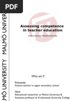 Jonsson, Anders - Assessing Competence in Teacher Education