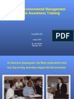 General Environmental Management Systems Awareness Training: Samwon