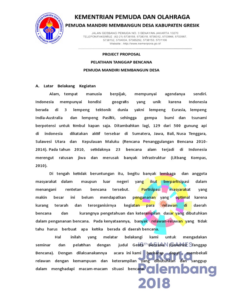 Proposal Tanggap Bencana  PDF