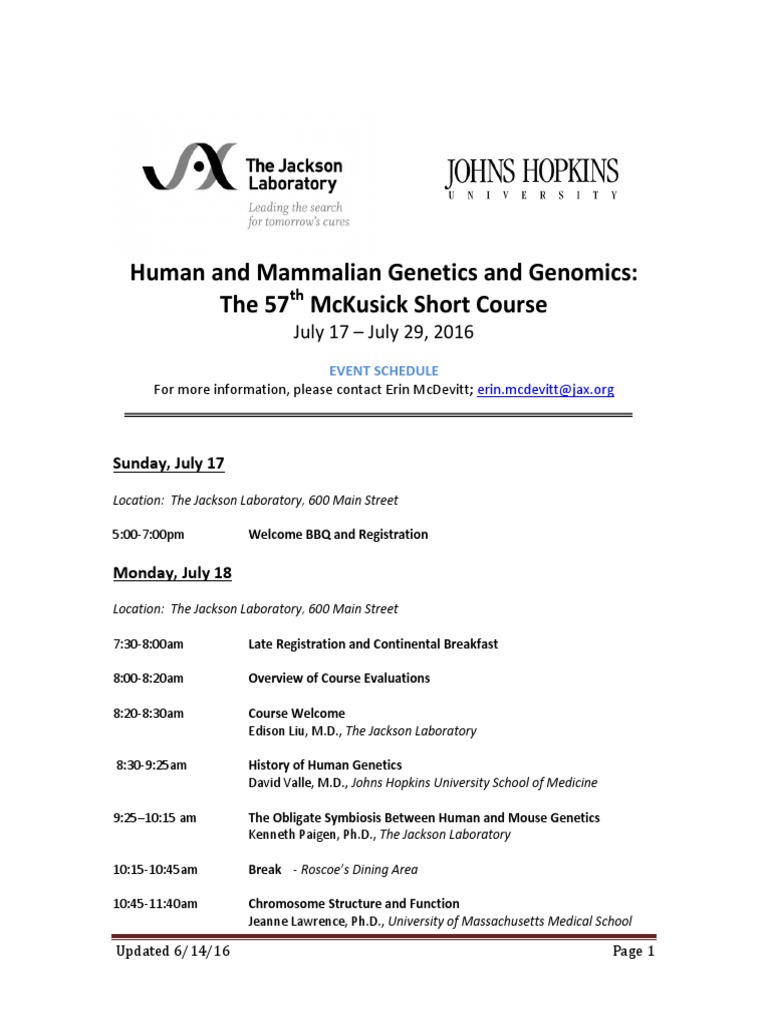 Genetics & Genomics Short Course | PDF | Regulation Of Gene Expression ...