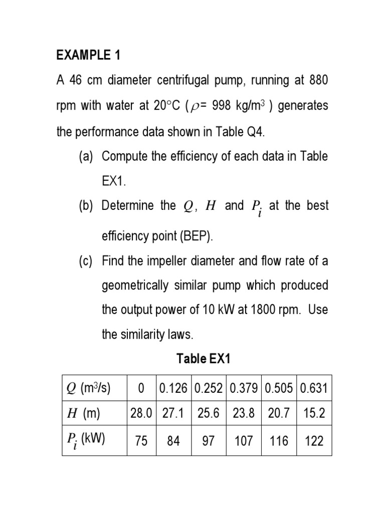 10 Pump Calculation PDF