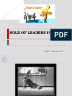 Role of Team Leader