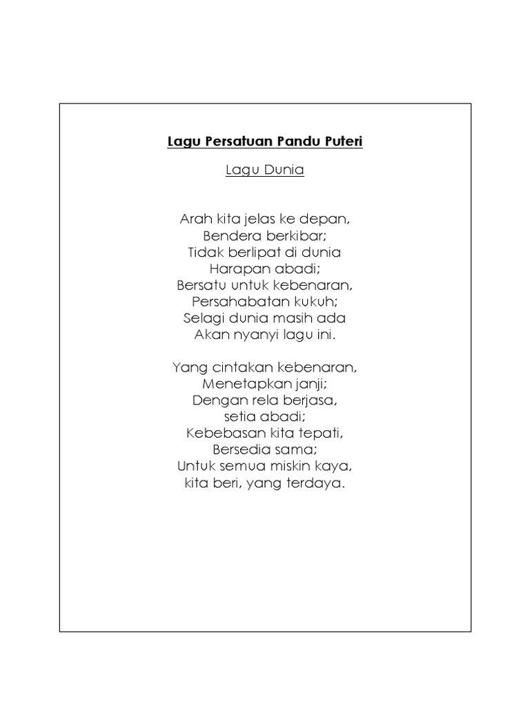 Lirik Lagu Dunia | PDF | Puisi