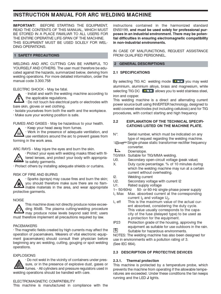 Welding Machine Safety and Operation Guide | PDF | Welding | Construction