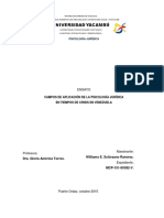 Ensayo Campos de Aplicacion de La Psicologia Juridica en Tiempos de Crisis