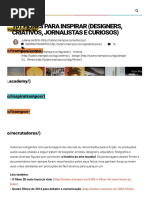 101 Filmes Para Inspirar (Designers, Criativos, Jornalistas e Curiosos) _ Tutano