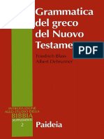 F. Blass, A. Debrunner-Grammatica Del Greco Del Nuovo Testamento-Paideia (1997)
