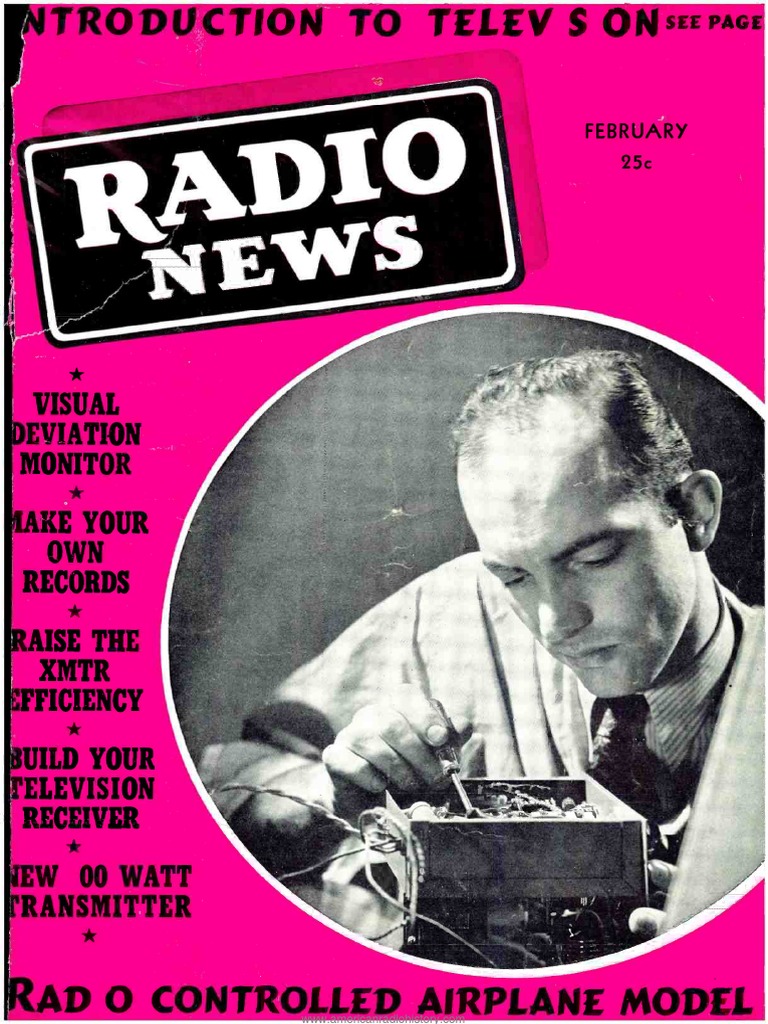 Radio News 1939 02 R PDF Amplifier Television