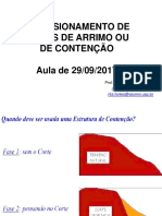 Dimensionamento de Muros de Arrimo