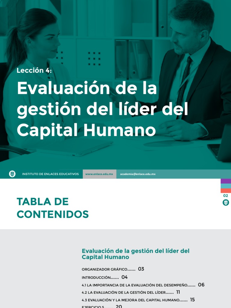 Leccion 4. Liderazgo y Gestion Del Capital Humano | PDF | Liderazgo ...