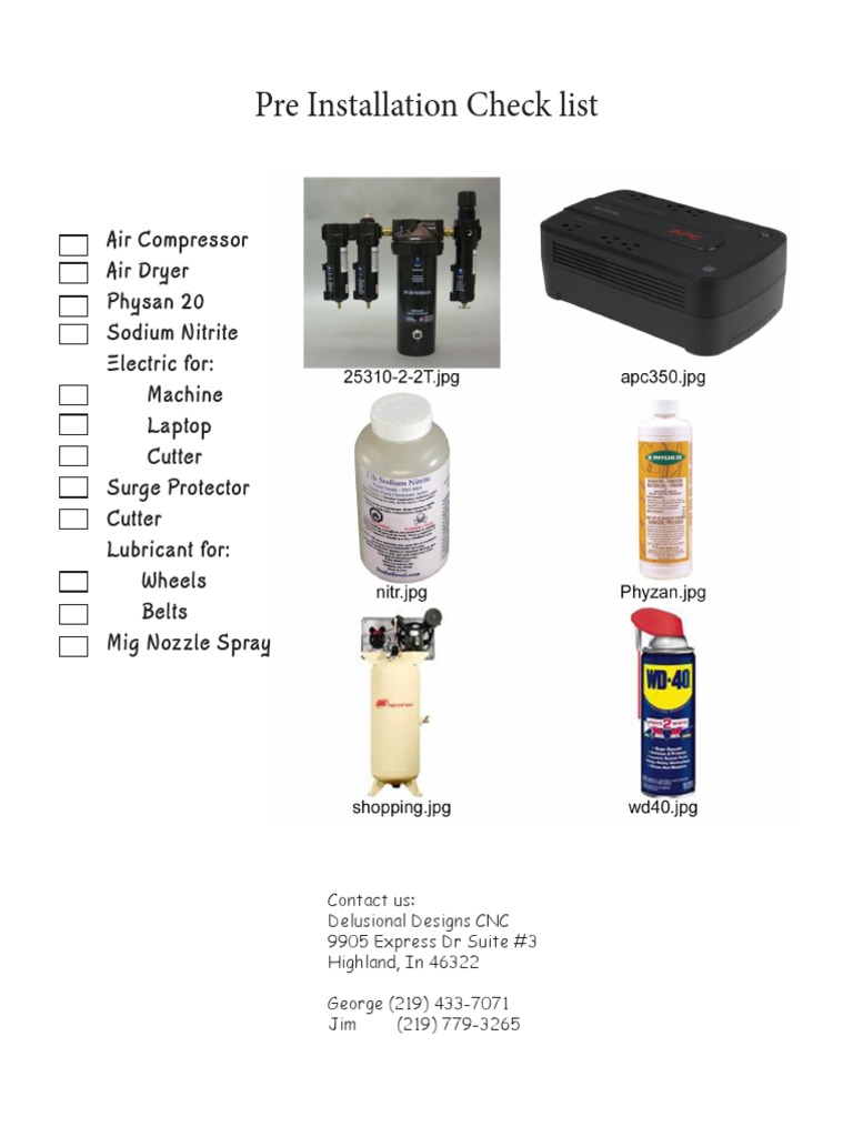 Preinstallchecklist | PDF | Law