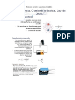Resistencia Corriente y Capacitancia Unidad Dos Final