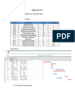 Ejercicio CPM - Gantt