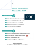 Programme de Formation Excel - VBA