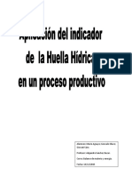 Aplicación Del Indicador de La Huella Hídrica en Un Proceso Productivo. (1)