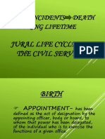 Birth Incidents Death During Lifetime: Jural Life Cycle in The Civil Service