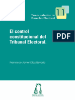 11_Díaz Revorio - EL Control Constitucional Del Tribunal Electo