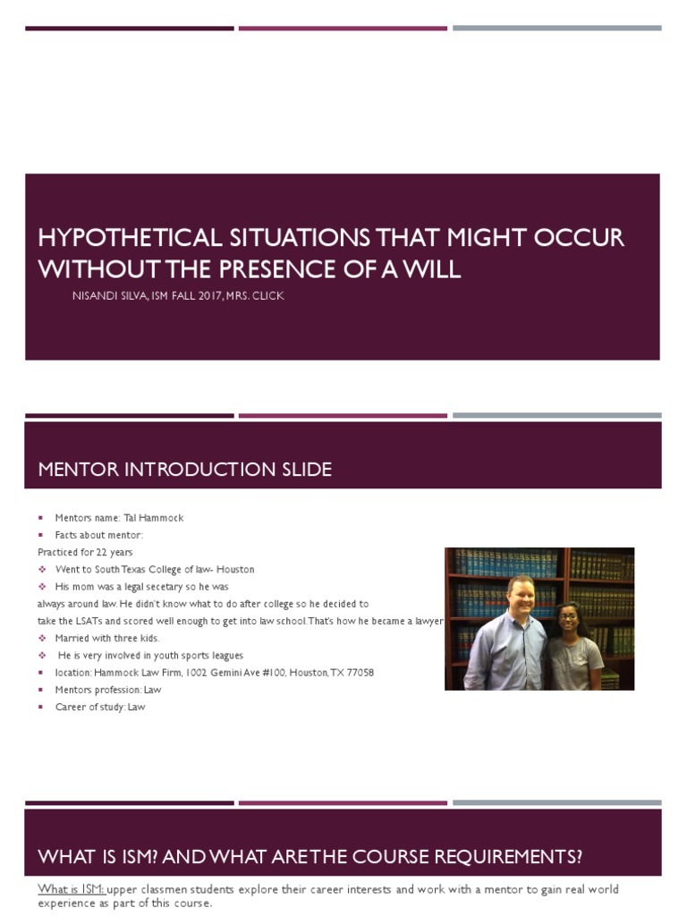 Ism Presentation PDF Mentorship Cognition