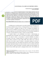 Artes Na Educação Integral Uma Apreciação Histórico-crítica