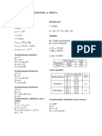 Lista de Formulas 2 Fisica II IFSC Engenharia