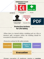 Emergency Plan Response: Emergency Warning Call Public Emergency Services First Aid