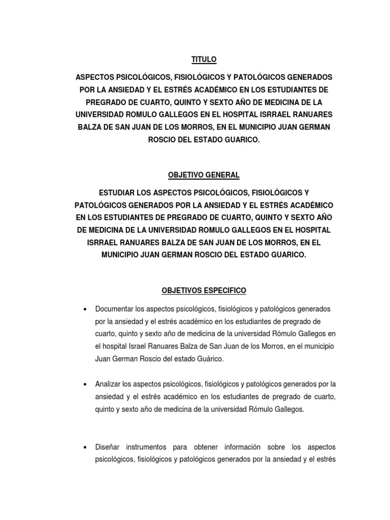 Ansiedad y Estrés en Estudiantes de Medicina | PDF | Ansiedad | Medicina