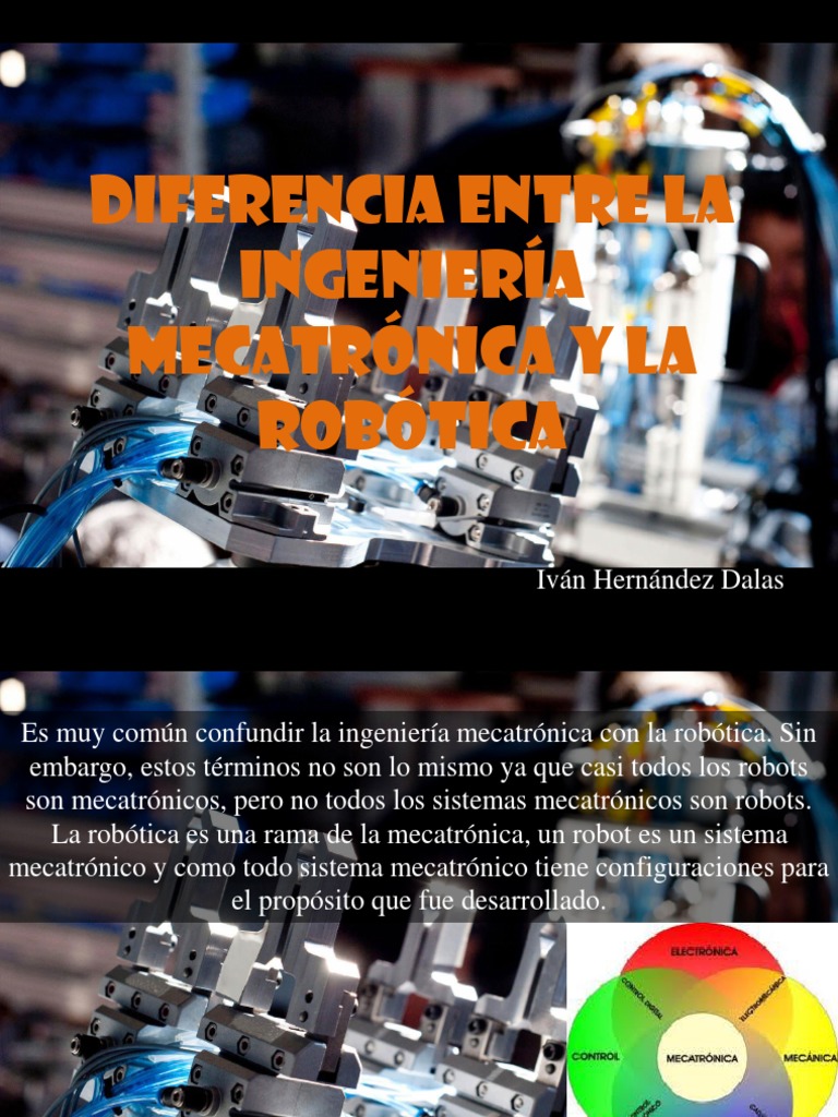 Diferencia Entre Ingenieria Electromecanica Y Mecatronica