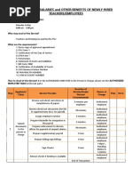 Payment of Salaries and Other Benefits of Newly Hired Teachers or Employees