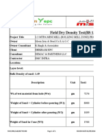 Field Dry Density Test (BS 1377-9:90/ASTM D1556)