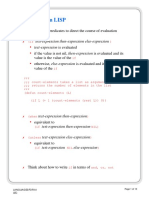 Conditionals in LISP: Test-Expression Then-Expression Else-Expression Test-Expression Is Evaluated