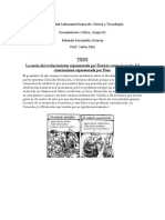 La Teoría Del Evolucionismo Representada Por Darwin Contra La Teoría Del Creacionismo Representada Por Dios