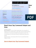 How To Read Linux Top Command Output and Uses