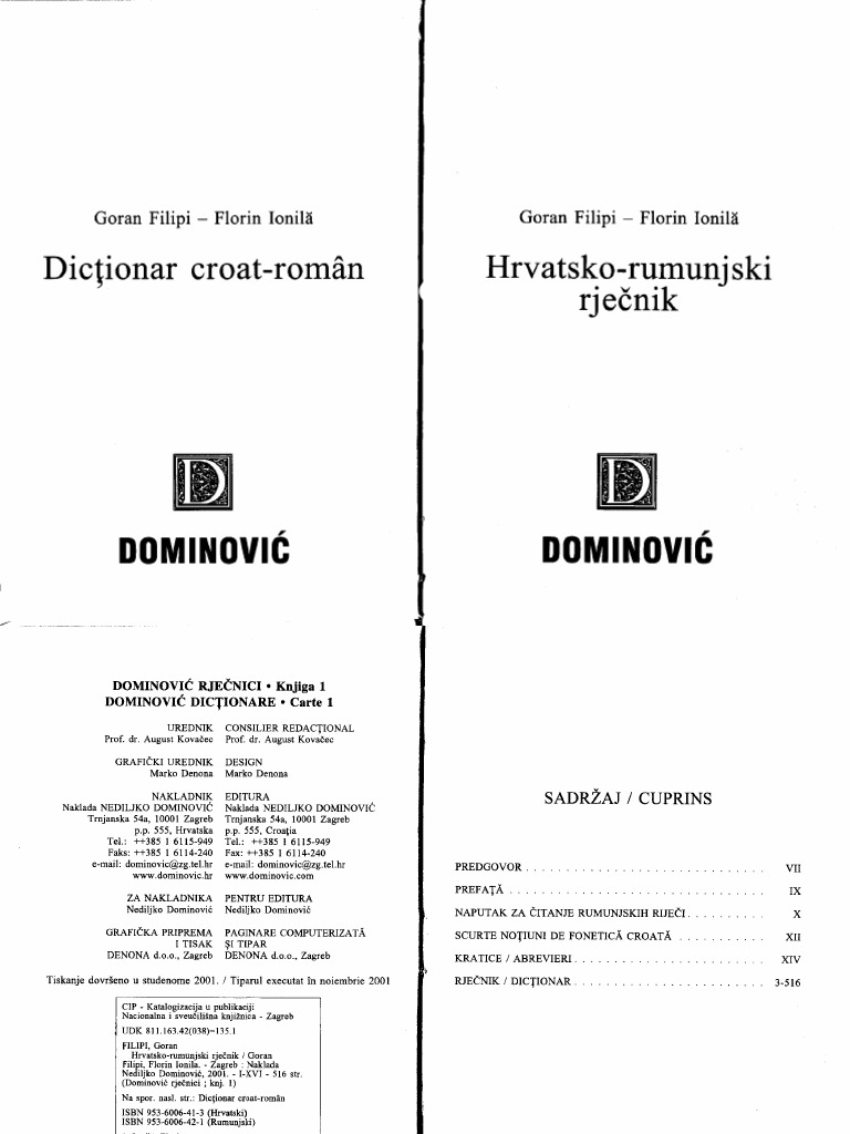 RecnikHrvatsko Rumunjski PDF  PDF