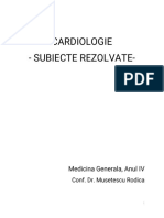 Cardiologie Subiecte Rezolvate