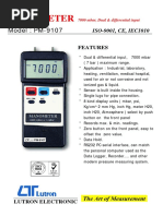 PM 9107 Manometer