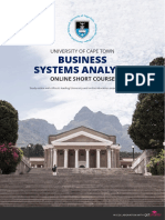 Uct Business Systems Analysis Course Information Pack