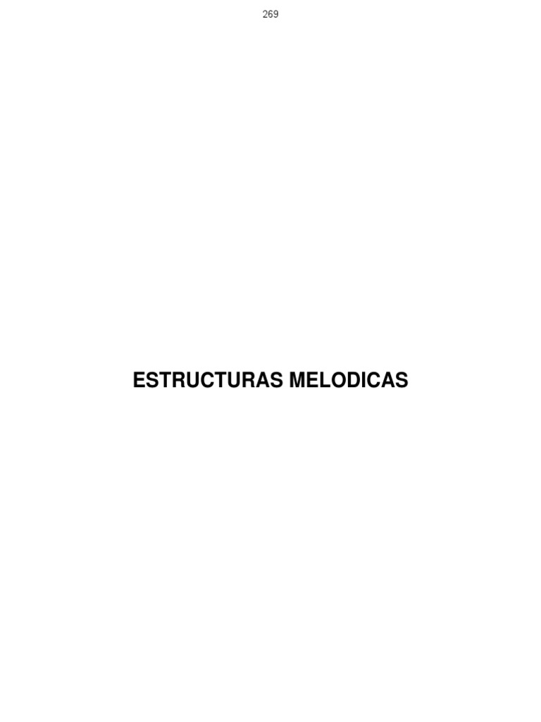 Estructuras Melodicas PDF Escala (música) Armonía