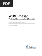 WDM Phasar Technical Background and Tutorials
